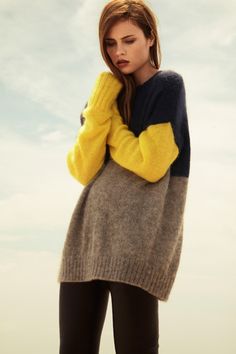 Color block combo sweater- I like this color block, maybe it is because it is a sweater?